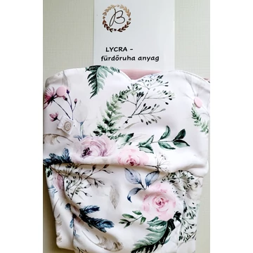 Brilus VÁLASZTHATÓ csónakos mosható pelenka- passzés -virágos lycra L (Megjegyzésbe írd hogy kivehető vagy belevarrt csónakos legyen!)