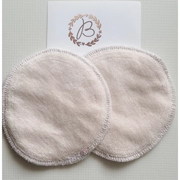 Mosható melltartóbetét- vízhatlan, zorbos- bézs - 2 db/1pár- 12cm