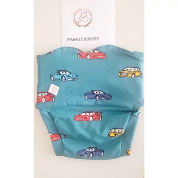 BRILUS csónakos mosható pelenka - autós pamutjersey-(megjegyzésbe írd a kért méretet és típusokat: combgumis vagy passzés, kivehető vagy belevarrt csónakos legyen)