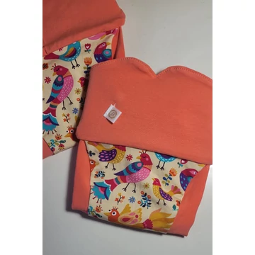 Brilus VÁLASZTHATÓ csónakos mosható pelenka- passzés -madaras pamutjersey M méret (Megjegyzésbe írd hogy kivehető vagy belevarrt csónakos legyen!)