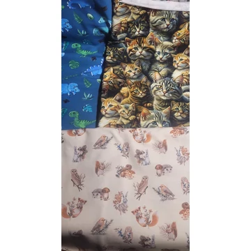 BRILUS  csónakos mosható pelenka - cicás futter, erdei állatosjersey,  dínós jersey-rendelés leadás végén megjegyzésbe írd a kért méretet és típust! (Combgumis vagy passzés, kivehető vagy belevarrt csónakos legyen)