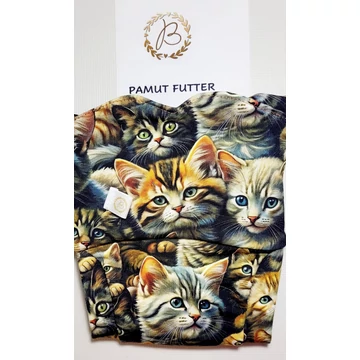 BRILUS  csónakos mosható pelenka - cicás pamutfutter -rendelés leadás végén megjegyzésbe írd a kért méretet és típust! (Combgumis vagy passzés, kivehető vagy belevarrt csónakos legyen)