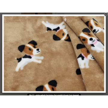 Wellsoft takaró választható névvel 100 cm x 150 cm- kutyusok 2.(megjegyzésbe írd, hogy milyen színű betűket és milyen nevet szeretnél rá 