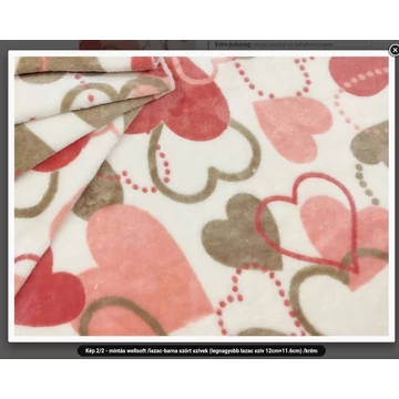 Wellsoft takaró választható névvel 100 cm x 150 cm- szívecskés(megjegyzésbe írd, hogy milyen színű betűket és milyen nevet szeretnél rá 
