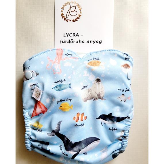 BRILUS combgumis KIVEHETŐ csónakos mosható pelenka -halas lycra-rendelés leadás végén megjegyzésbe írd a kért méretet! 