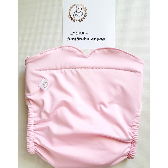 BRILUS combgumis  belevarrt csónakos mosható pelenka - rózsaszín lycra-  L