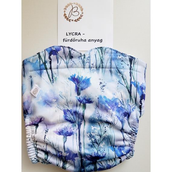 BRILUS combgumis  belevarrt csónakos mosható pelenka - búzavirág lycra XM