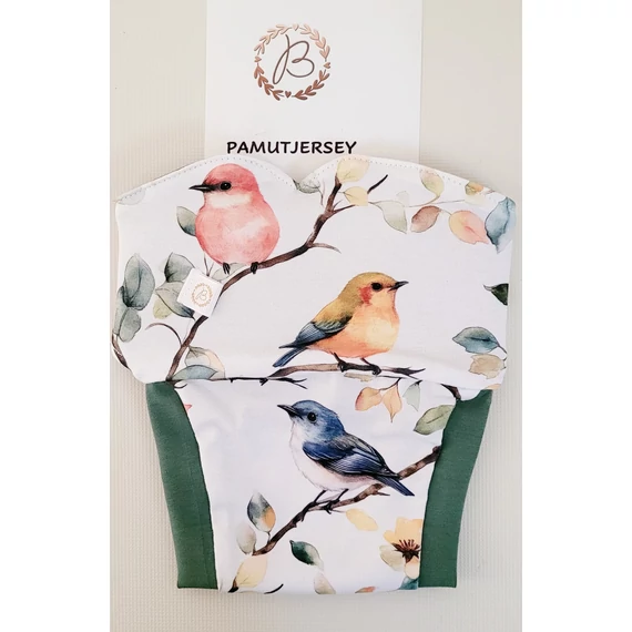 BRILUS  csónakos mosható pelenka - madaras jersey- megjegyzésbe írd a kért méretet, hogy kivehető csónakos vagy bevarrt, combgumis vagy passzés legyen!