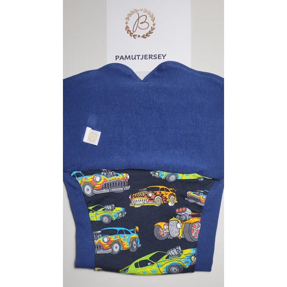 Brilus VÁLASZTHATÓ csónakos mosható pelenka- passzés -autós pamutjersey L (Megjegyzésbe írd hogy kivehető vagy belevarrt csónakos legyen!)