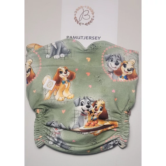 BRILUS  csónakos mosható pelenka - kutyusos pamutjersey-rendelés leadás végén megjegyzésbe írd a kért méretet és típust! (Combgumis vagy passzés, kivehető vagy belevarrt csónakos legyen)